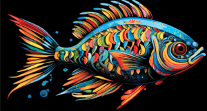 Salema Fish psychedelic