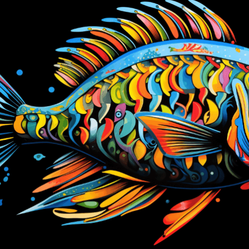 Salema Fish psychedelic